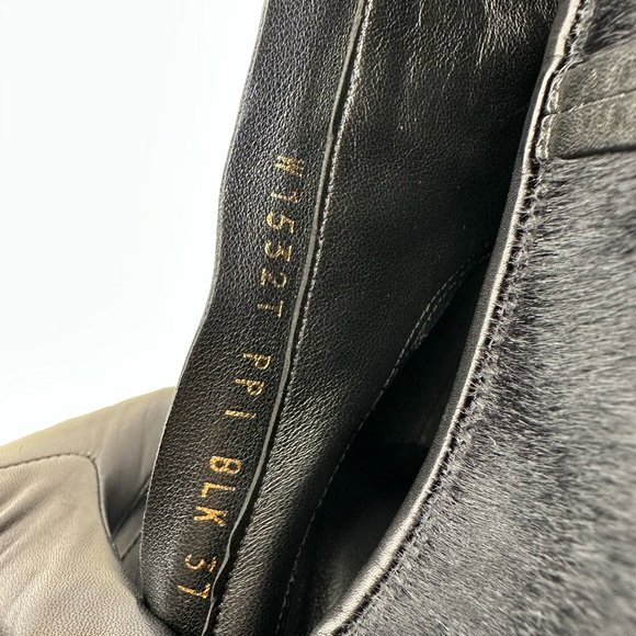 Tom Ford Leather Patchwork Calf Hair Knee-High Boots Fall/ Winter 2015 size 37 - Picture 15 of 16